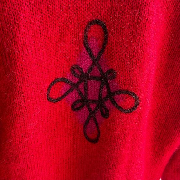 Vintage 90s The Limited Geometric Mohair Sweater - Picture 8 of 11